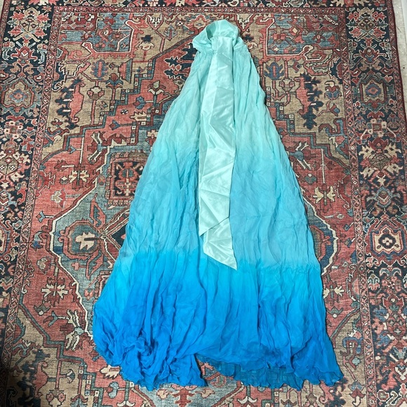 NWT Azeeza Atwood Midi Dress in Sky & Ocean size medium - Picture 5 of 7